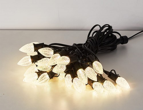 C7 C9 string light set with 25 bulbs