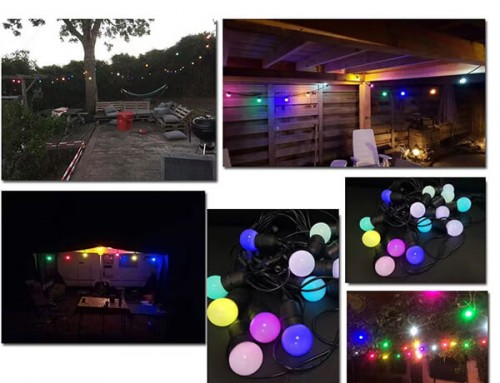 G45 LED Color bulb Commercial grade EU UK 48 feet patio festoon string light WTYN177