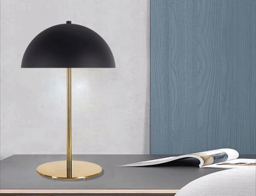Metal Base with dome shape shade Side Table Lamp WTL207